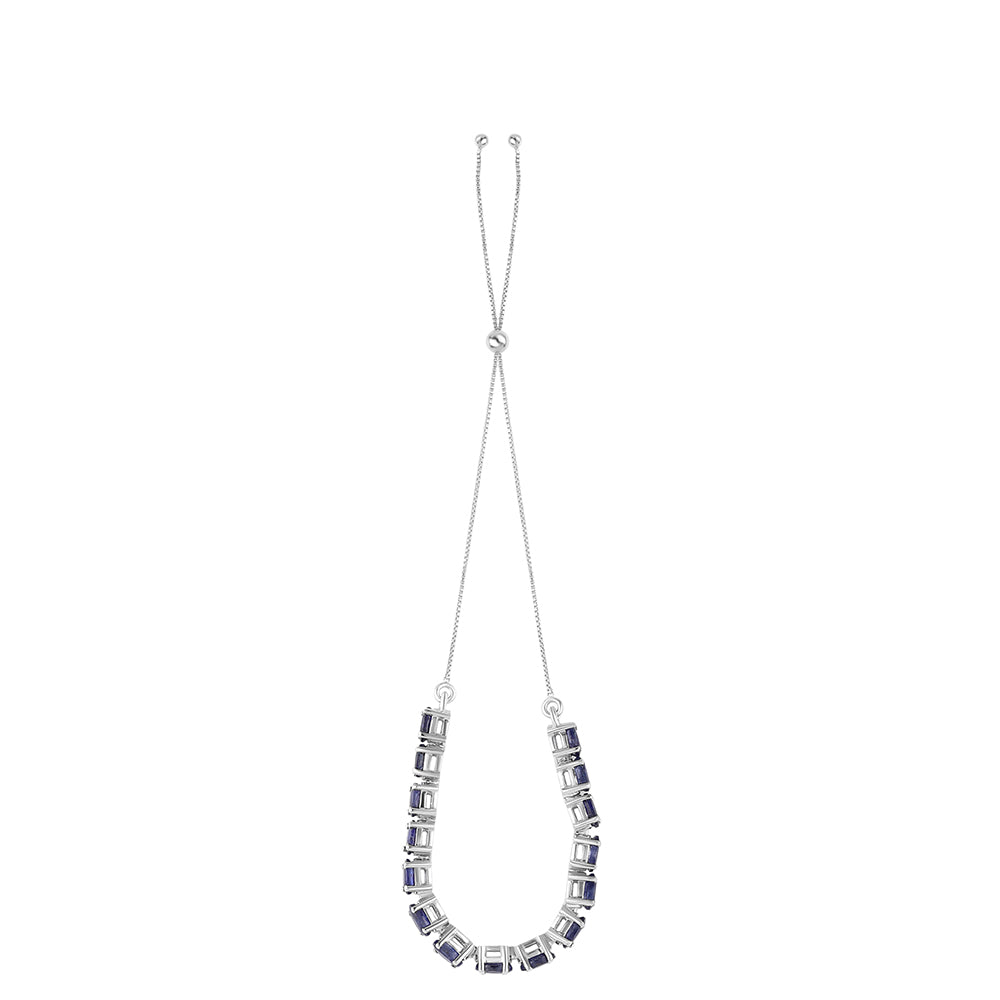 Pulsera de Plata con Zafiro Azul Australiano 3 