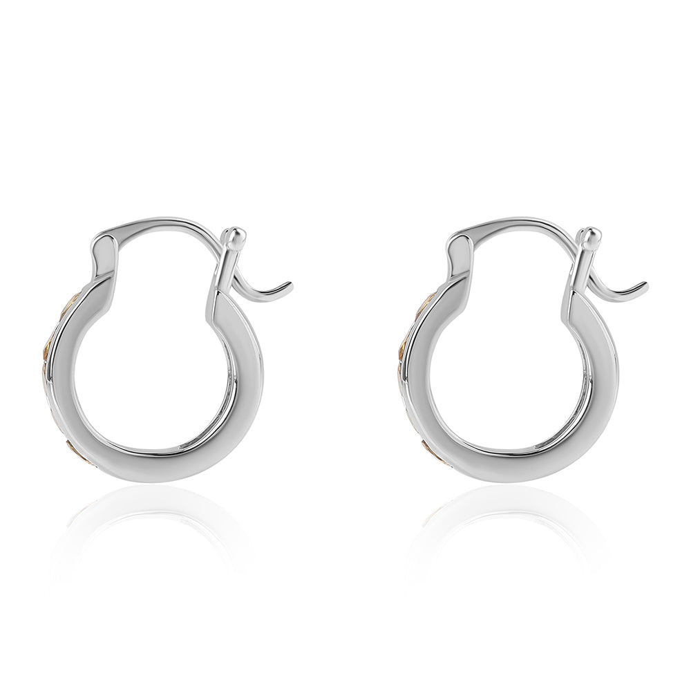Pendientes de Plata con Citrino 3 