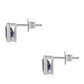 Pendientes de Plata con Zafiro Azul Australiano