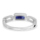 Anillo de Plata con Zafiro Azul Australiano