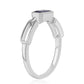 Anillo de Plata con Zafiro Azul Australiano