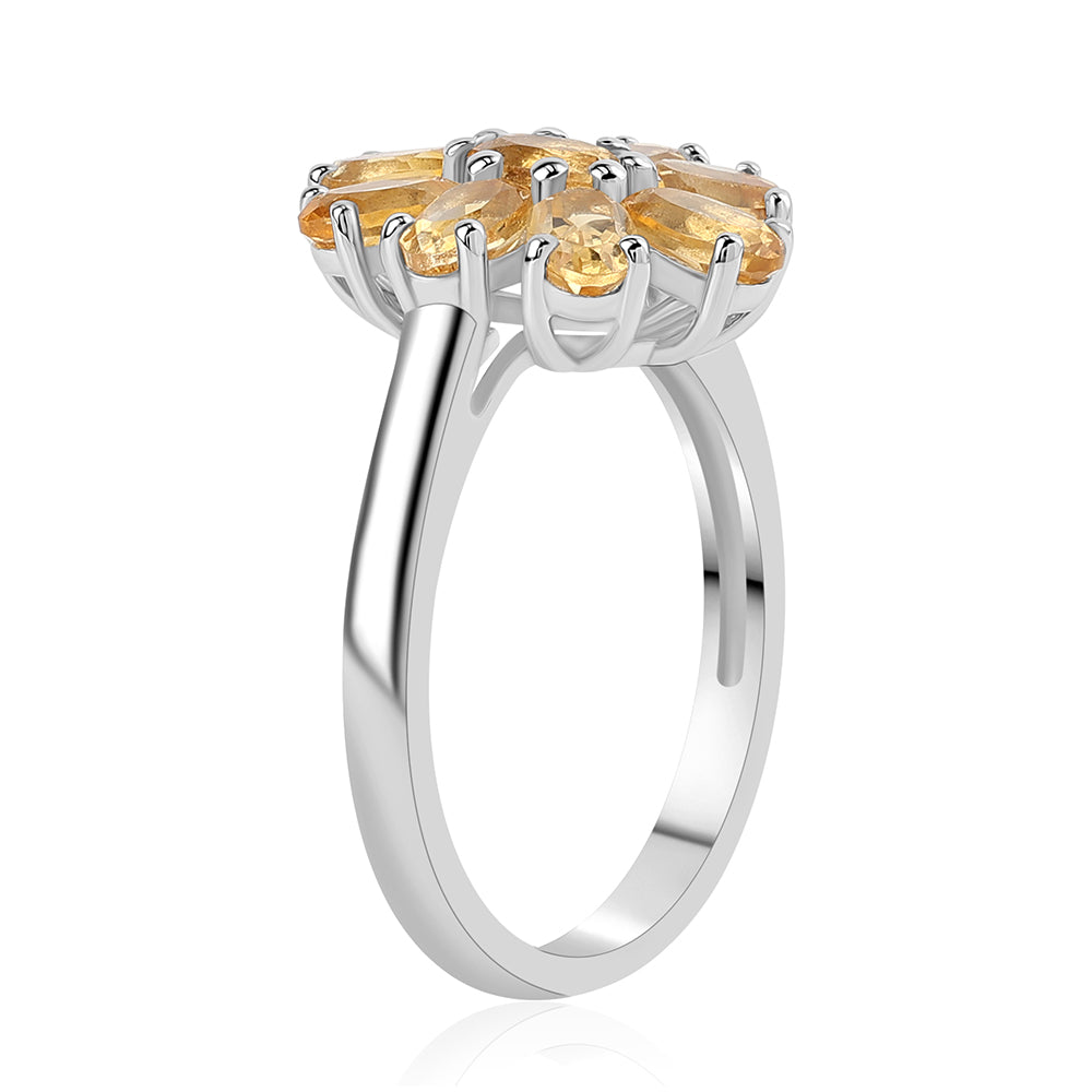 Anillo de Plata con Citrino