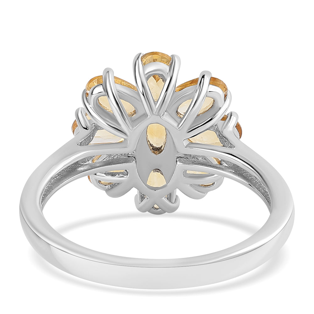 Anillo de Plata con Citrino 3 