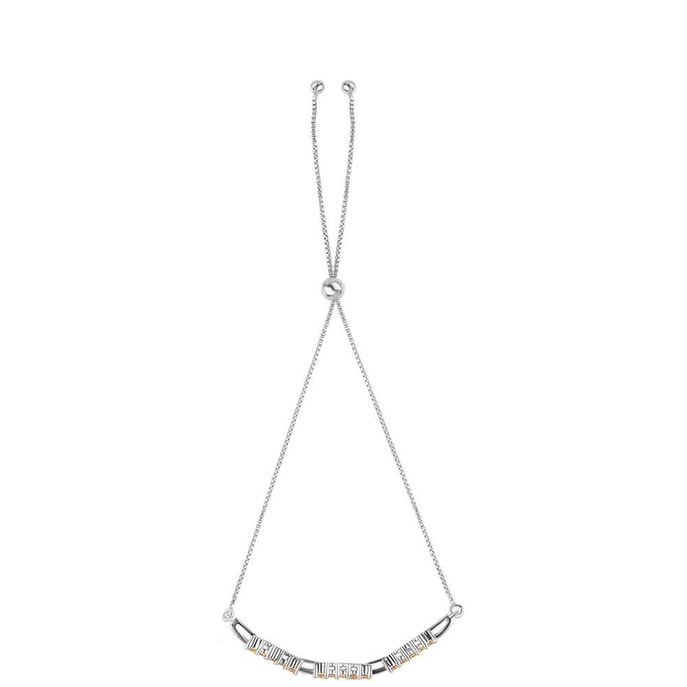 Pulsera de Plata con Citrino 3 