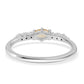 Anillo de Plata con Citrino y Topacio Blanco
