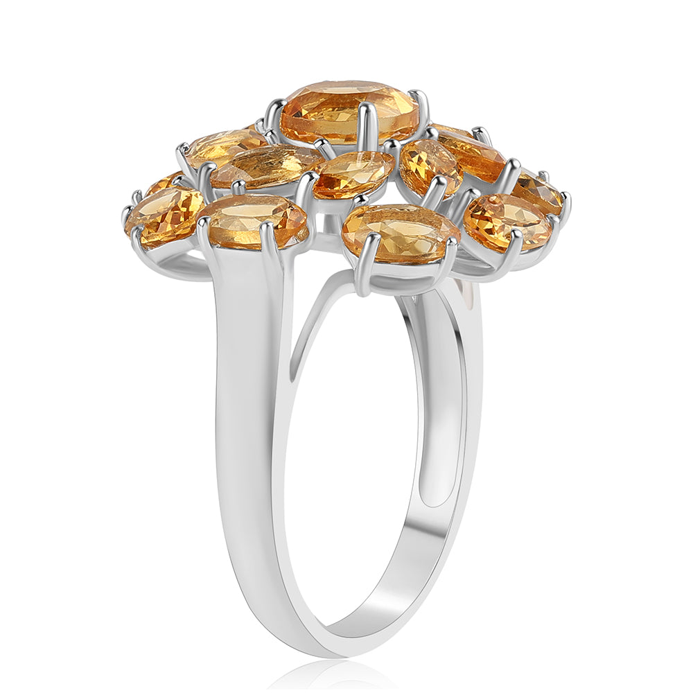 Anillo de Plata con Citrino 2 