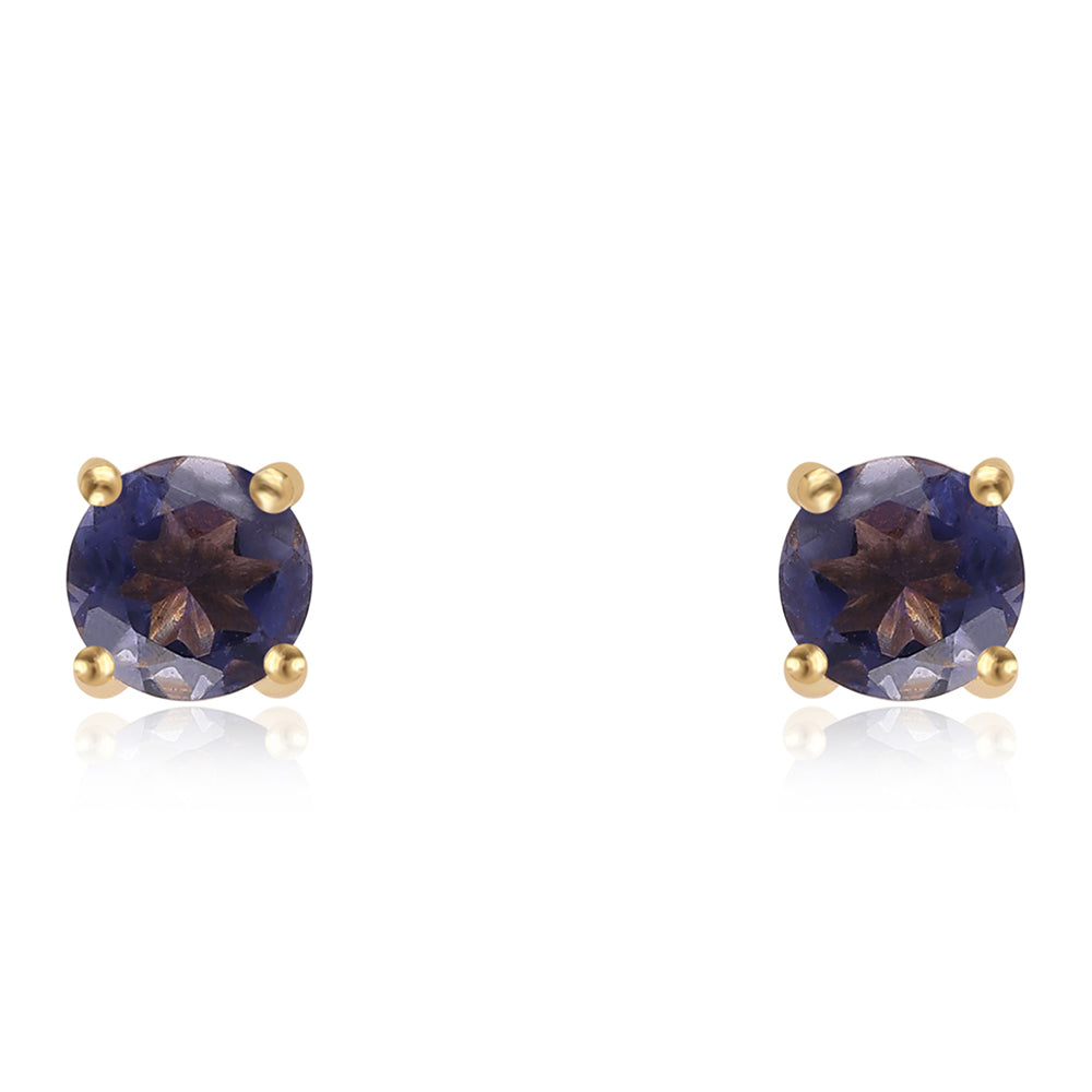 Pendientes de Plata Bañada en Oro con Lolita