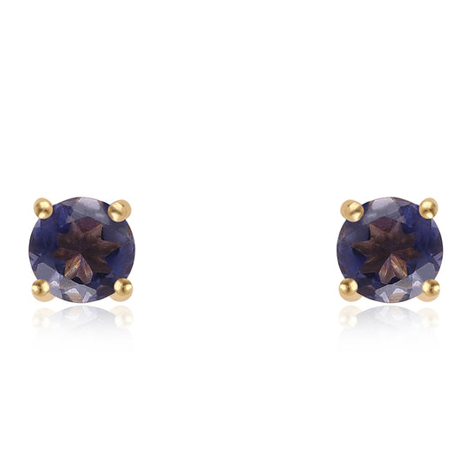 Pendientes de Plata Bañada en Oro con Lolita