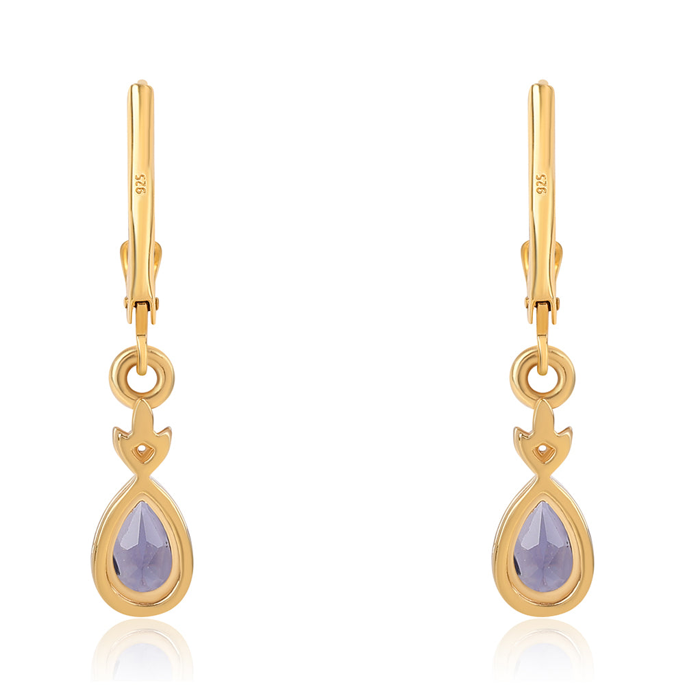 Pendientes de Plata Bañada en Oro con Lolita 2 