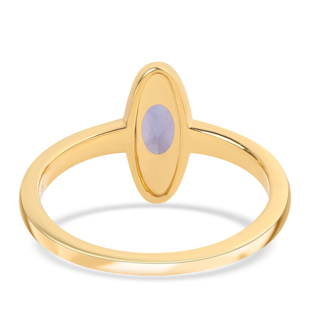 Anillo de Plata Bañada en Oro con Lolita