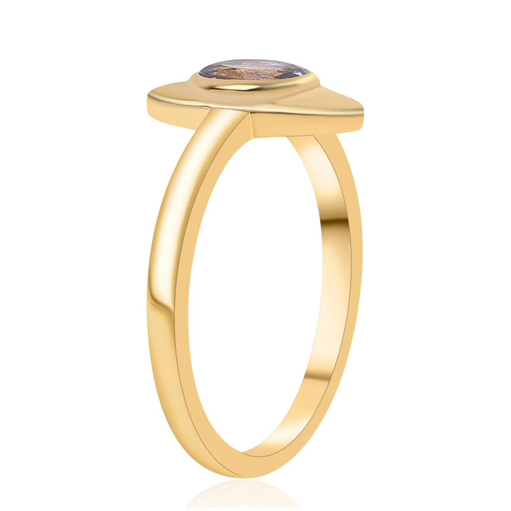 Anillo de Plata Bañada en Oro con Lolita