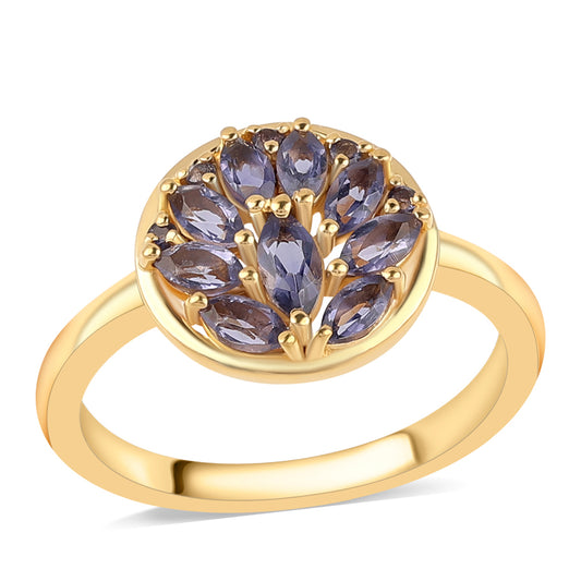 Anillo de Plata Bañada en Oro con Lolita