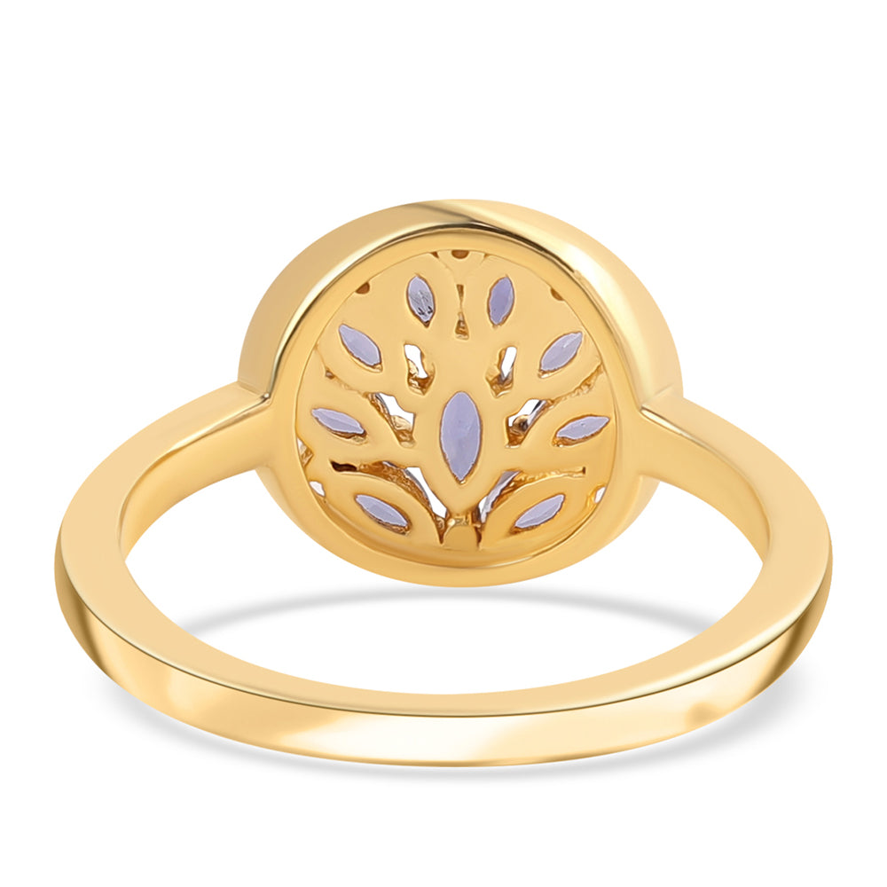 Anillo de Plata Bañada en Oro con Lolita