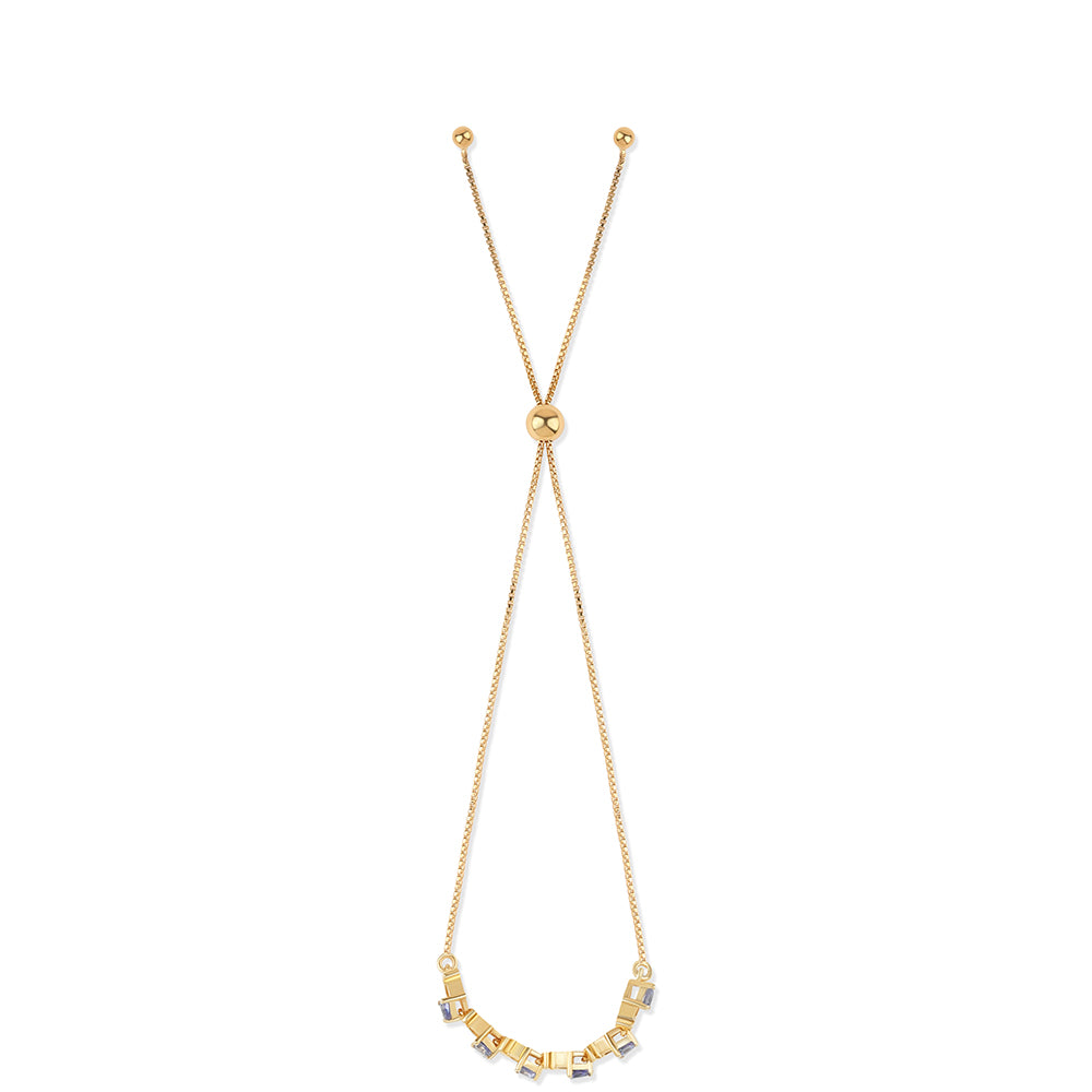 Pulsera de Plata Bañada en Oro con Lolita