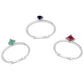 Conjunto de Plata con Rubí de Tailandia y Esmeralda de Brasil ( Anillo )