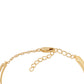 Pulsera de Plata Bañada en Oro con Diamante Rojo y Diamante blanco