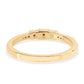 Anillo de Plata Bañada en Oro con Diamante Rojo