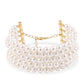 Pulsera de Plata Bañada en Oro con Perla blanca de agua dulce