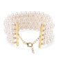 Pulsera de Plata Bañada en Oro con Perla blanca de agua dulce