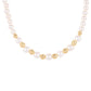 Collar de Plata Bañada en Oro con Perla blanca de agua dulce
