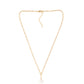 Collar de Plata Bañada en Oro con Perla blanca de agua dulce