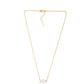 Collar de Plata Bañada en Oro con Perla blanca de agua dulce