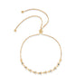 Pulsera de Plata Bañada en Oro con Diamante Azul y Diamante blanco