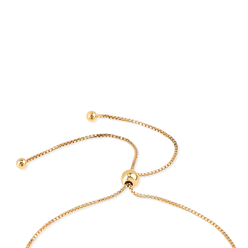 Pulsera de Plata Bañada en Oro con Rubí de Mozambique y Topacio Blanco 2 