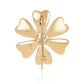 Broche de Plata Bañada en Oro con Perla blanca de agua dulce