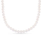 Conjunto de Plata Bañada en Oro con Perla blanca de agua dulce ( Collar +Pendientes +Pulsera )
