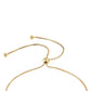 Pulsera de Plata Bañada en Oro con Diamante Azul