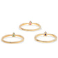 Conjunto de Plata Bañada en Oro con Rubí de Tailandia y Esmeralda de Brasil ( Anillo )