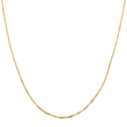 Cadena de Plata Bañada en Oro ( Collar )