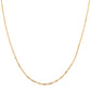 Cadena de Plata Bañada en Oro ( Collar )