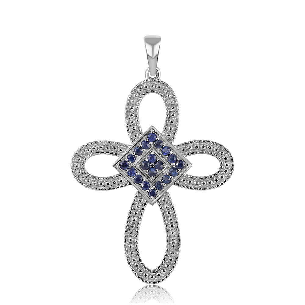 Colgante de Plata con Zafiro Azul Australiano 1 