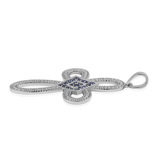 Colgante de Plata con Zafiro Azul Australiano