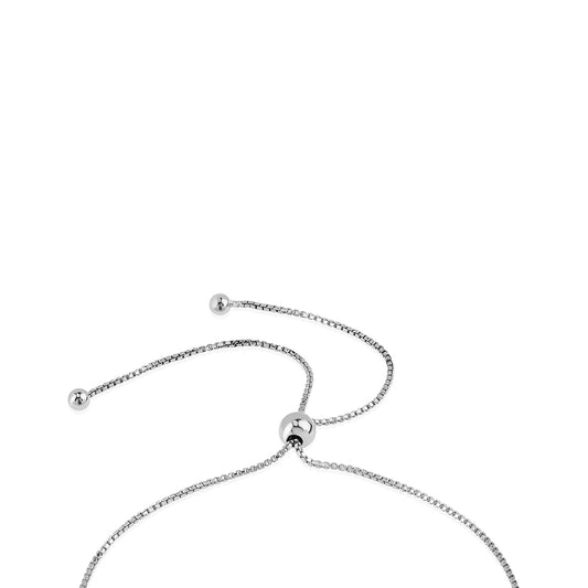 Pulsera de Plata con Zafiro Azul Australiano y Topacio Blanco