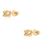 Conjunto de Plata Bañada en Oro con Diamante Rojo ( Pendientes +Anillo +Colgante )