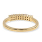 Anillo de Plata Bañada en Oro con Diamante Rojo