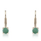 Pendientes de Oro 9K con Esmeralda de Brasil