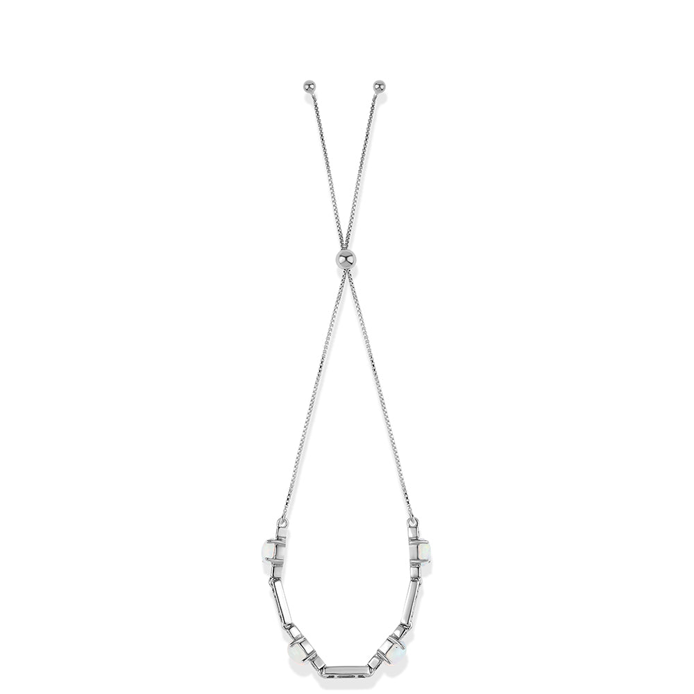 Pulsera de Plata Bañada en Oro con Ópalo Etíope de Lega Dembi y Topacio Blanco 3 