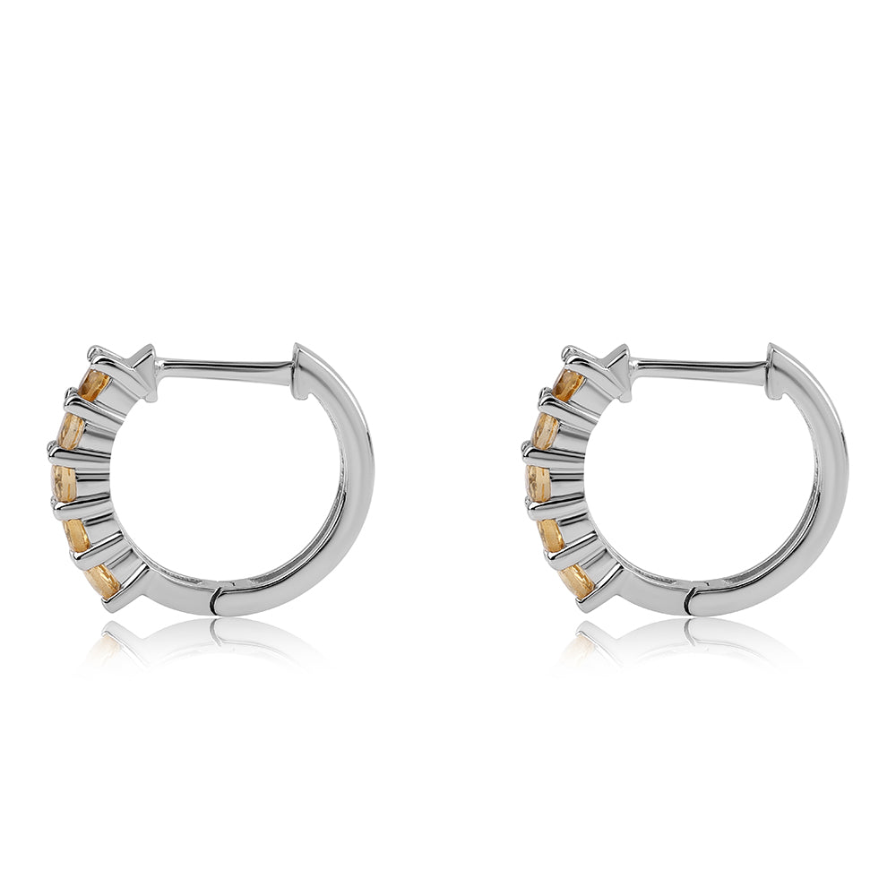Pendientes de Plata con AA Citrino de Brasil 2 