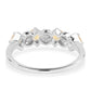 Anillo de Plata con AA Citrino de Brasil y Topacio Blanco