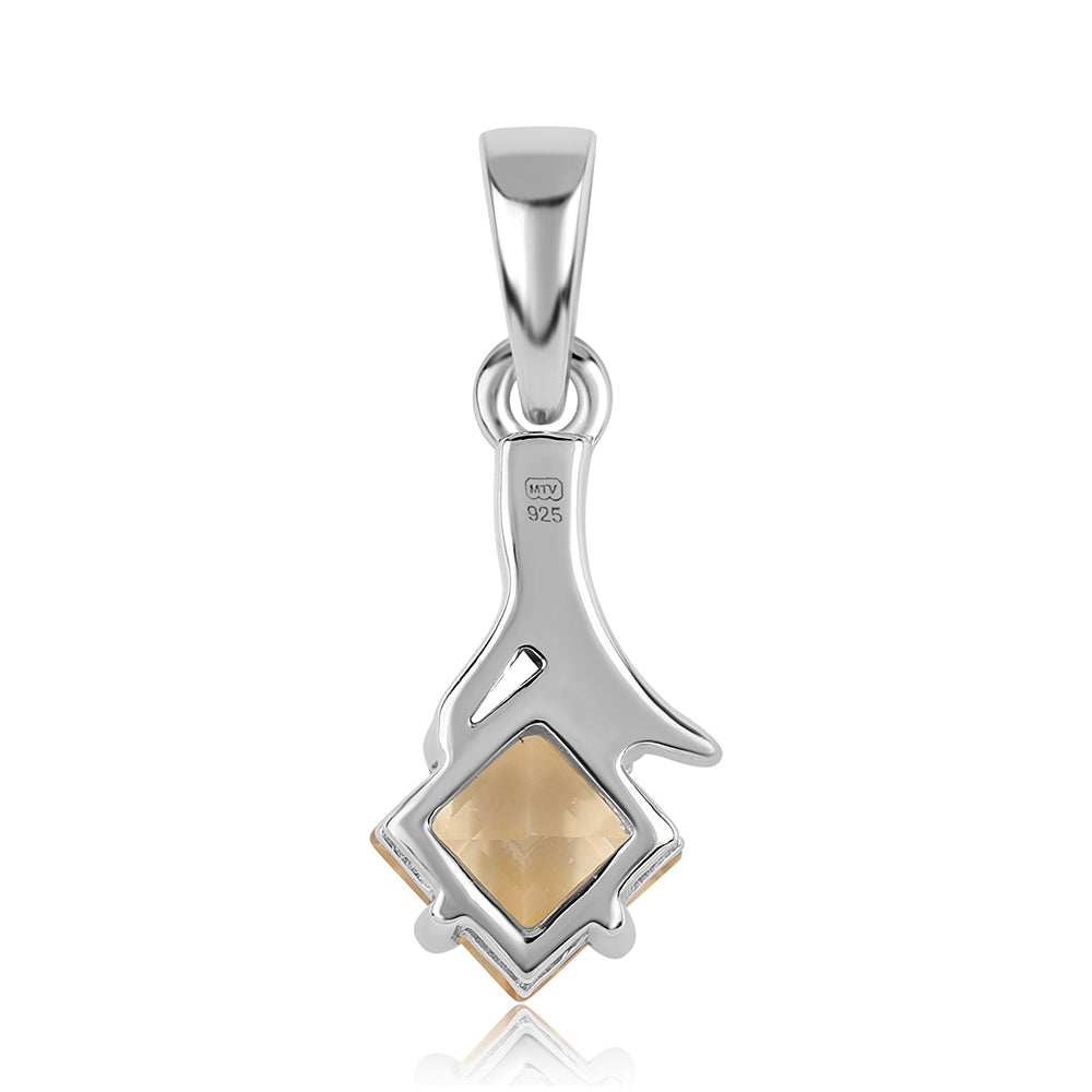 Colgante de Plata con AA Citrino de Brasil 3 