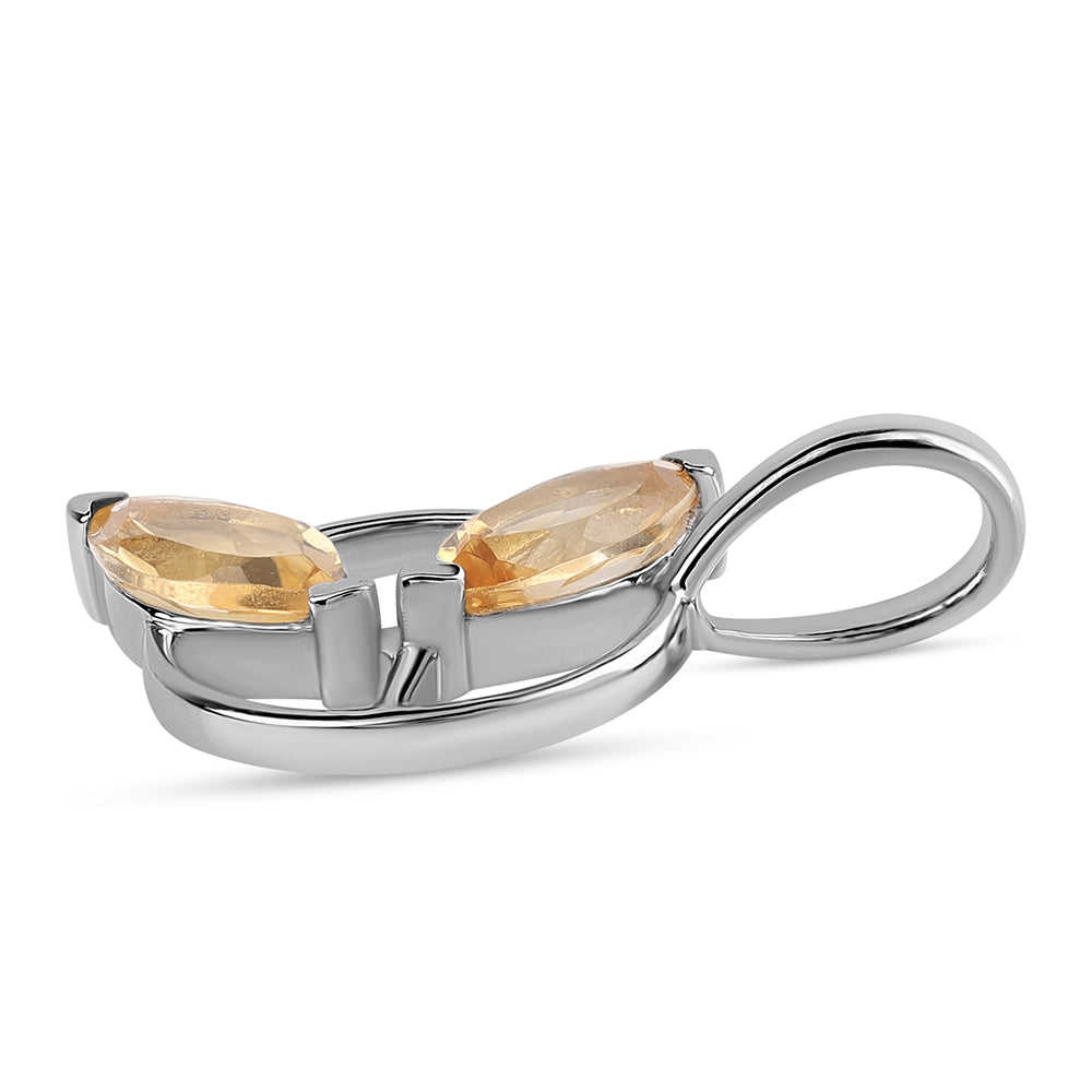Colgante de Plata con AA Citrino de Brasil 3 