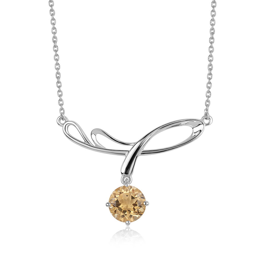 Collar de Plata con AA Citrino de Brasil 1 