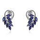 Pendientes de Plata con Zafiro Azul Australiano
