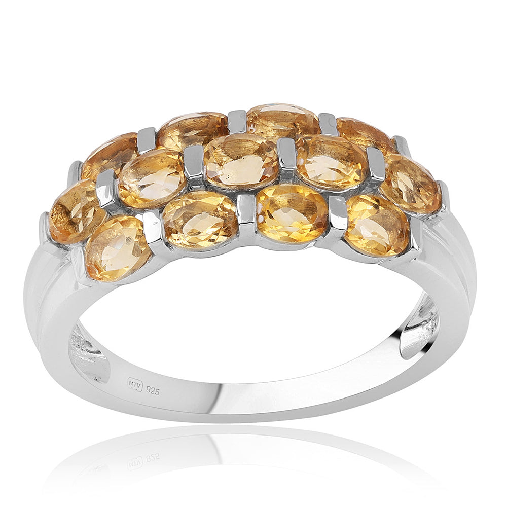 Anillo de Plata con AA Citrino de Brasil 1 