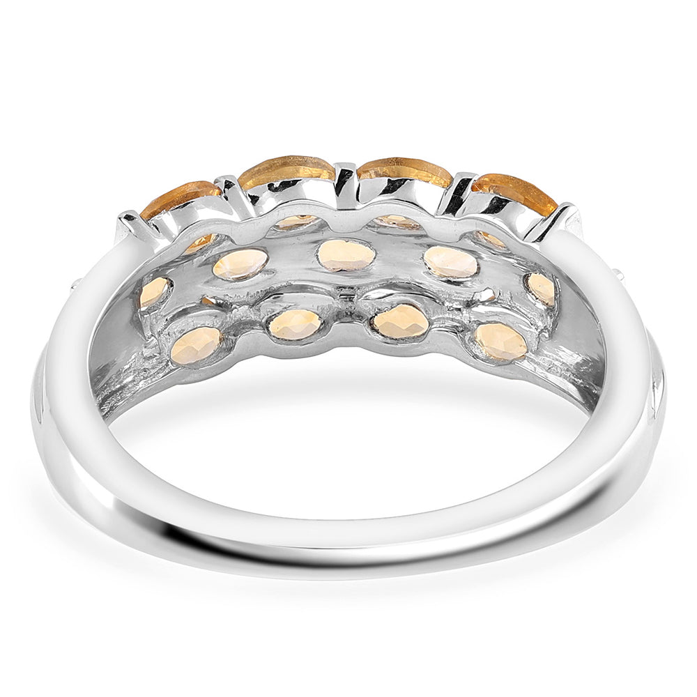 Anillo de Plata con AA Citrino de Brasil