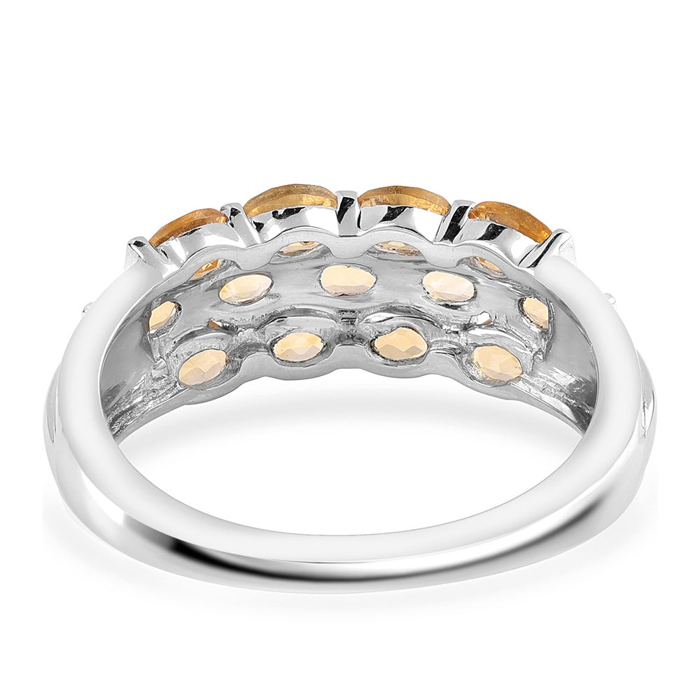 Anillo de Plata con AA Citrino de Brasil